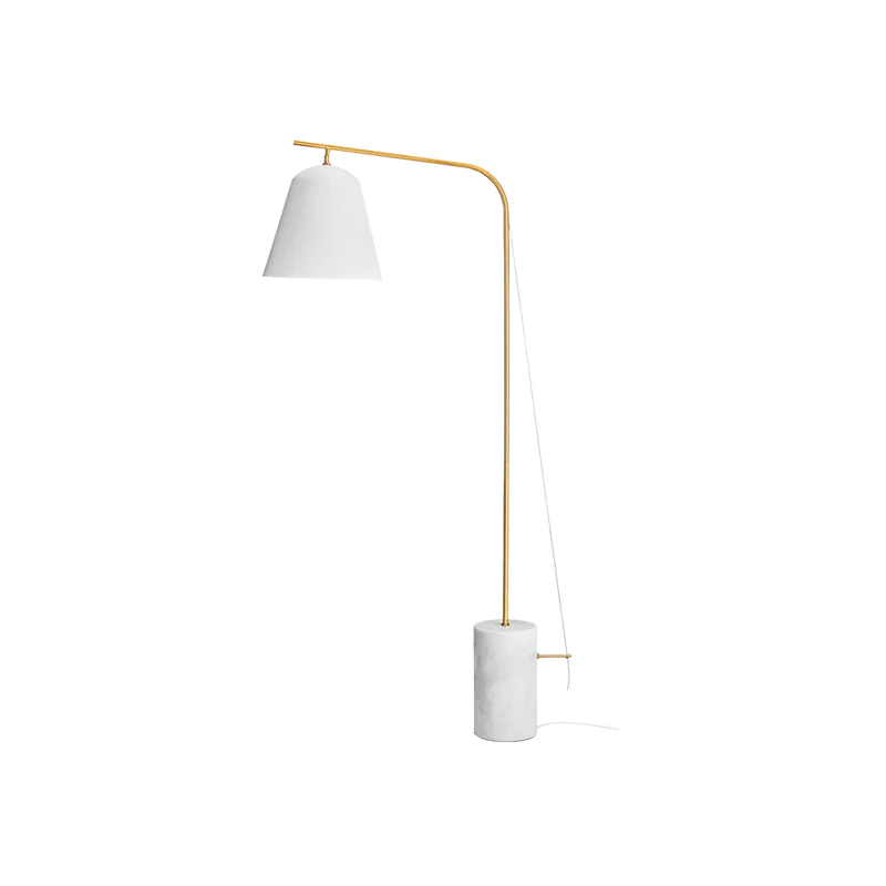 Line Floor Lamp | Two von NORR11 in White Aluminium – Produktfoto