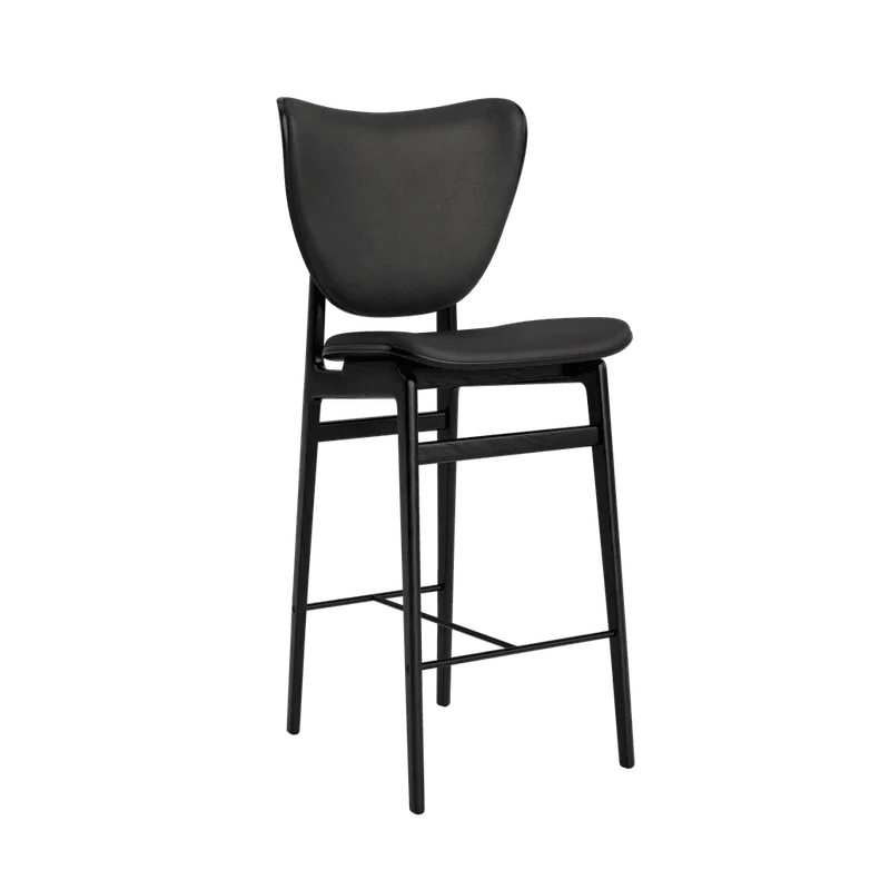 Elephant Counter & Bar by NORR11 in Black Oak, 65 cm, Front – Dunes Anthracite 21003 – product photo 2 of 2