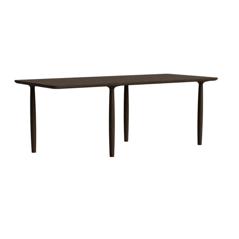 Oku Dining Table Rect. by NORR11 in 200 cm, Dark Smoked Oak – product photo