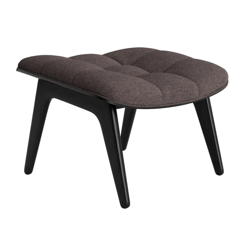 Mammoth Ottoman van NORR11 in Black Oak, Barnum 011 – productfoto 2 van 2
