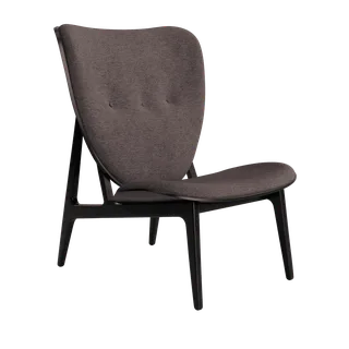 Elephant Lounge Chair van NORR11 in Black Oak, Front – Barnum 011 – productfoto 2 van 2