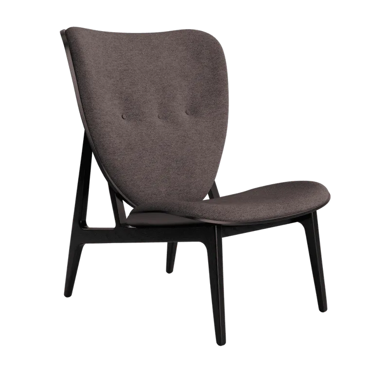 Elephant Lounge Chair van NORR11 in Black Oak, Front – Barnum 011 – productfoto 2 van 2
