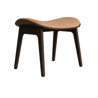 Elephant Ottoman von NORR11 in Dark Smoked Oak, Front – Dunes Camel 21004 – Produktfoto 2 von 2