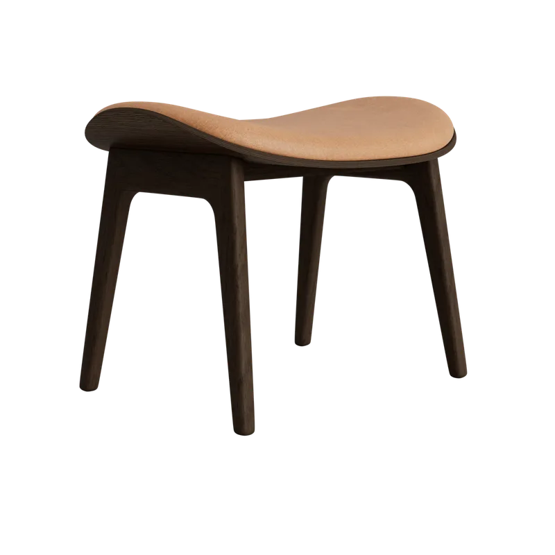 Elephant Ottoman von NORR11 in Dark Smoked Oak, Front – Dunes Camel 21004 – Produktfoto 2 von 2