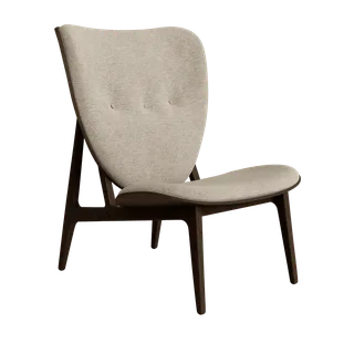 Elephant Lounge Chair van NORR11 in Dark Smoked Oak, Front – Barnum 003 – productfoto 2 van 2