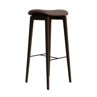 NY11 Counter & Bar w/o Backrest van NORR11 in Dark Smoked Oak, Dunes Dark Brown 21001, H75 – productfoto 2 van 2