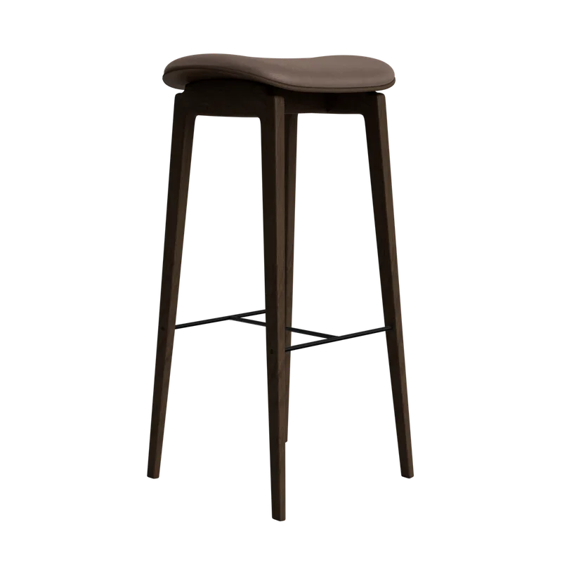 NY11 Counter & Bar w/o Backrest van NORR11 in Dark Smoked Oak, Dunes Dark Brown 21001, H75 – productfoto 2 van 2