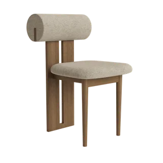 Hippo Chair | Wood de NORR11 en Light Smoked Oak, Barnum 003 – photo du produit 2 sur 2