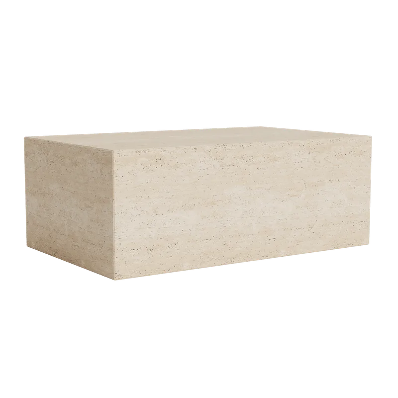 Cubism Coffee Table | Large van NORR11 in Large, Travertine – productfoto