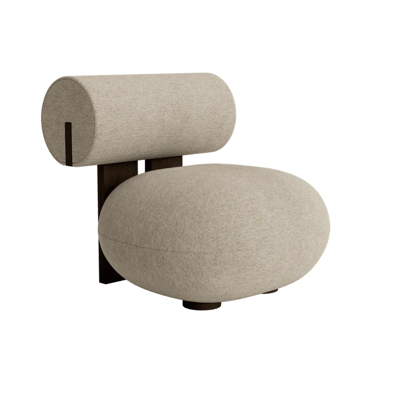 Hippo Lounge Chair by NORR11 in Dark Smoked Oak, Barnum 003 – product photo