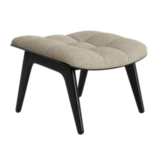 Mammoth Ottoman van NORR11 in Black Oak, Barnum 003 – productfoto 2 van 2