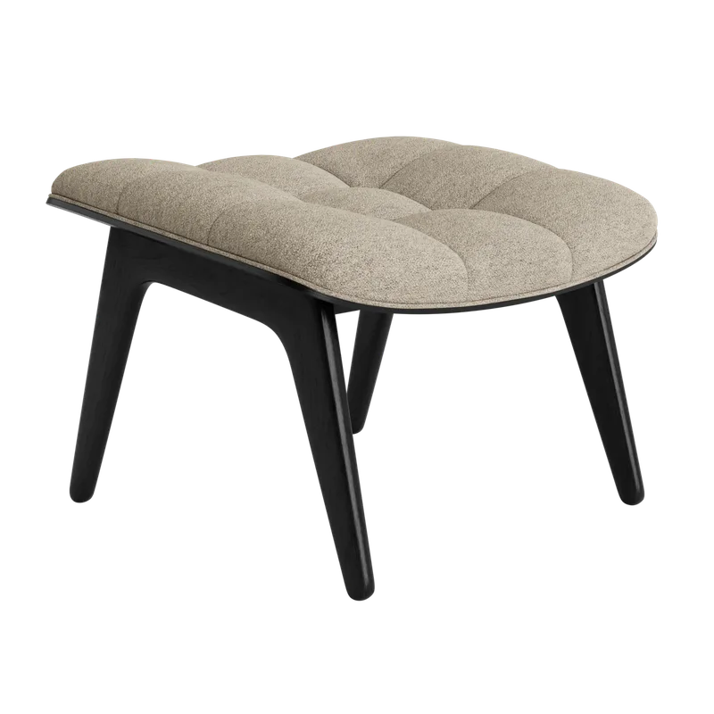 Mammoth Ottoman van NORR11 in Black Oak, Barnum 003 – productfoto 2 van 2
