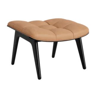 Mammoth Ottoman de NORR11 en Black Oak, Dunes Camel 21004 – photo du produit 2 sur 2