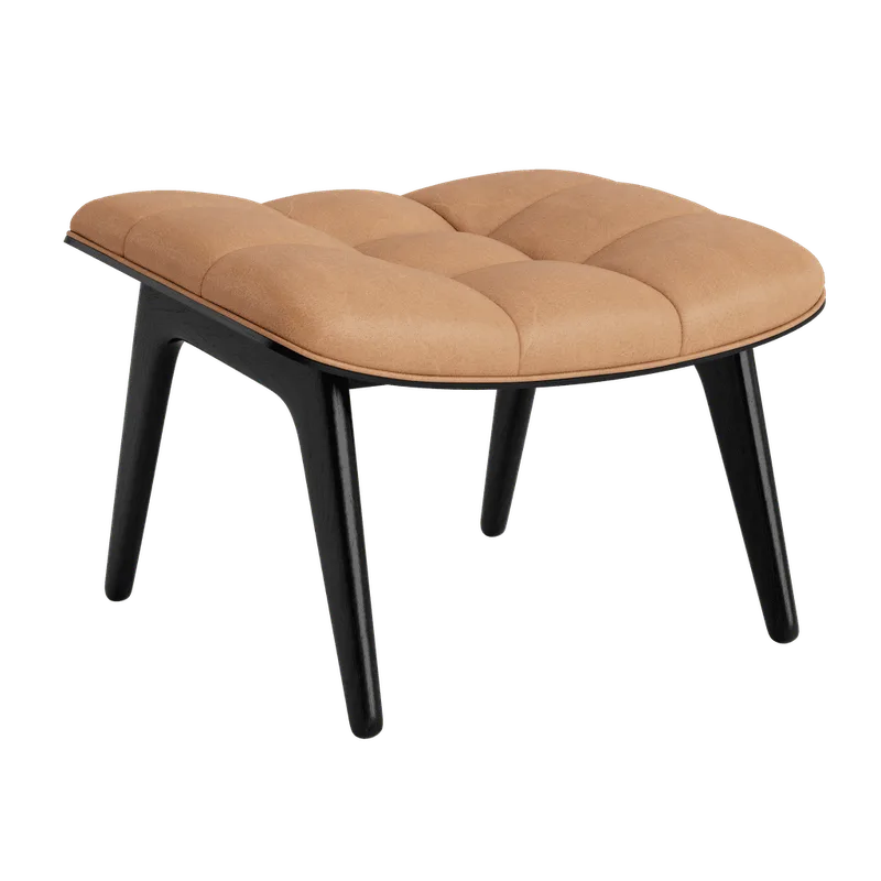 Mammoth Ottoman de NORR11 en Black Oak, Dunes Camel 21004 – photo du produit 2 sur 2