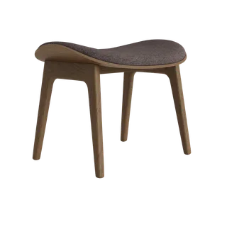 Elephant Ottoman de NORR11 en Light Smoked Oak, Front – Barnum 011 – photo du produit 2 sur 2
