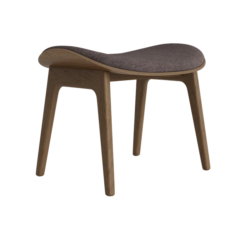 Elephant Ottoman de NORR11 en Light Smoked Oak, Front – Barnum 011 – photo du produit 2 sur 2