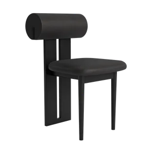 Hippo Chair | Wood by NORR11 in Black Oak, Dunes Anthracite 21003 – product photo 2 of 2
