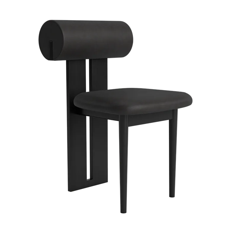 Hippo Chair | Wood by NORR11 in Black Oak, Dunes Anthracite 21003 – product photo 2 of 2