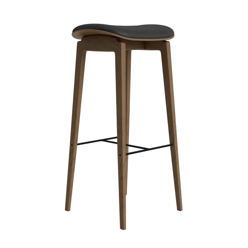 NY11 Counter & Bar w/o Backrest van NORR11 in Light Smoked Oak, Dunes Anthrazite 21003, H75 – productfoto 2 van 2