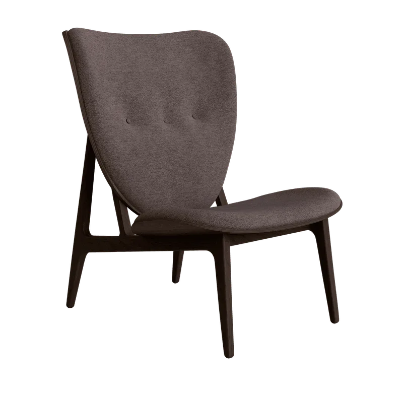 Elephant Lounge Chair de NORR11 en Dark Smoked Oak, Front – Barnum 011 – photo du produit 2 sur 2