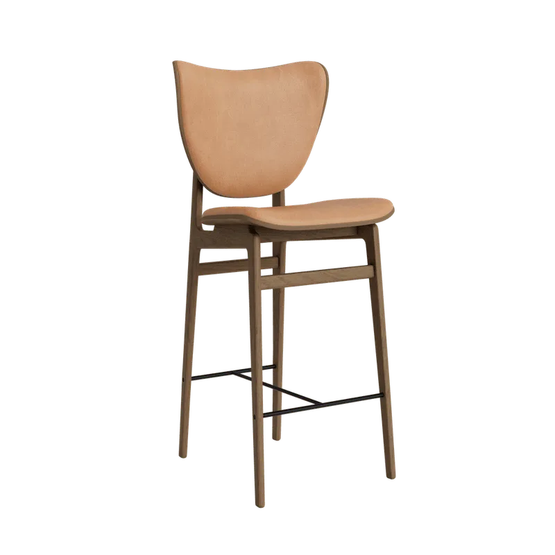 Elephant Counter & Bar by NORR11 in Light Smoked Oak, 65 cm, Front – Dunes Camel 21004 – product photo 2 of 2