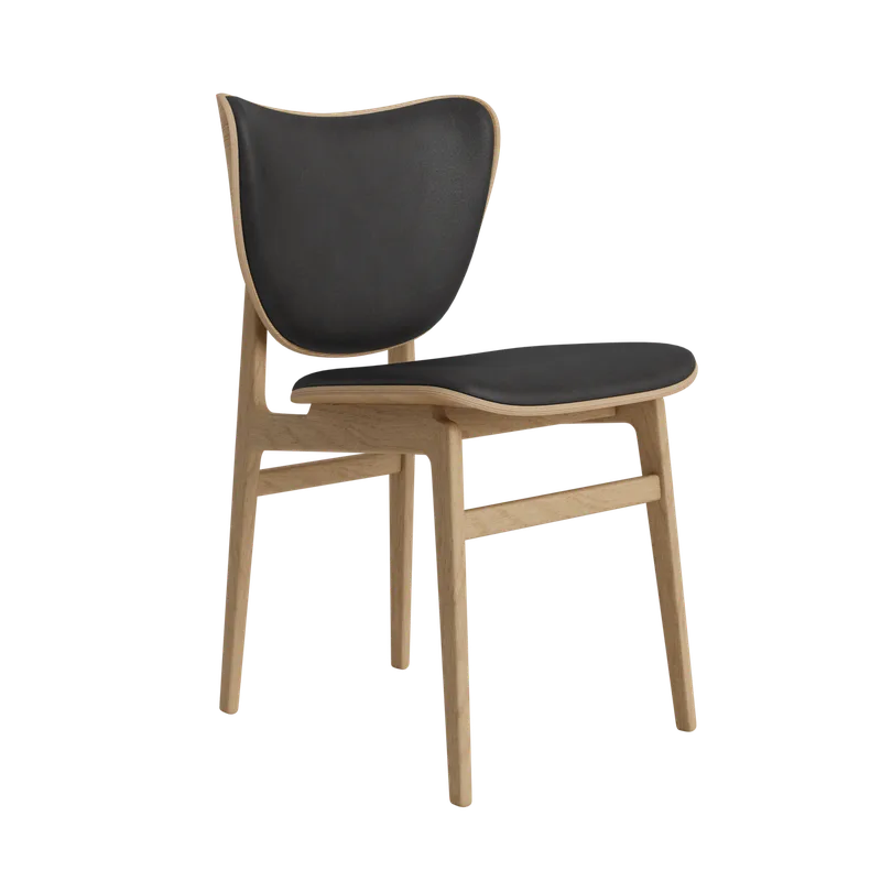 Elephant Chair by NORR11 in Natural Oak, Front – Dunes Anthracite 21003 – product photo 2 of 2