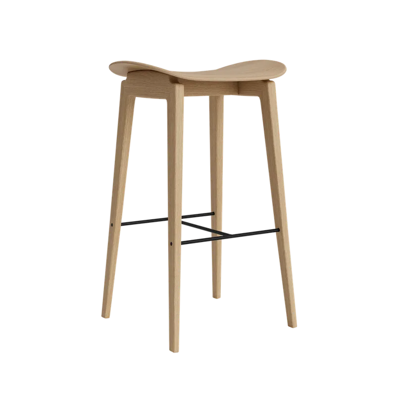 NY11 Counter & Bar w/o Backrest by NORR11 in Natural Oak, None, H65 – product photo 2 of 2