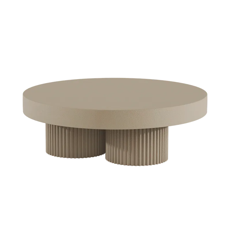 Gear Round Coffee Table | Ø 120 cm van NORR11 in Chai – productfoto