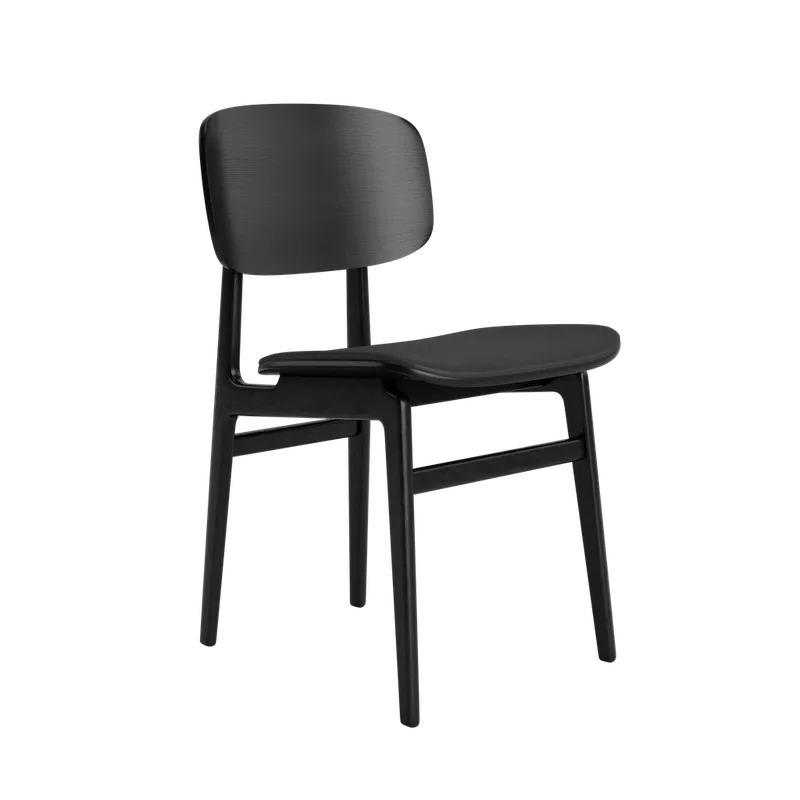 NY11 Chair von NORR11 in Black Oak, Seat – Dunes Anthracite 21003 – Produktfoto 2 von 2