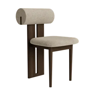 Hippo Chair | Wood de NORR11 en Dark Smoked Oak, Barnum 003 – photo du produit 2 sur 2