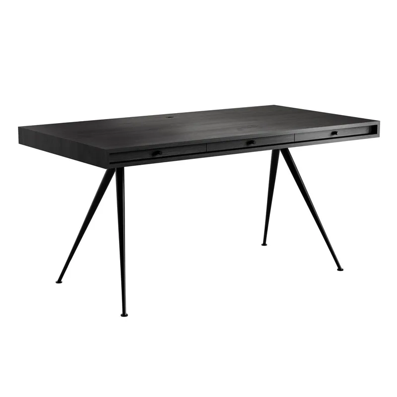 JFK Office Desk by NORR11 in Black Ash, Standard – product photo