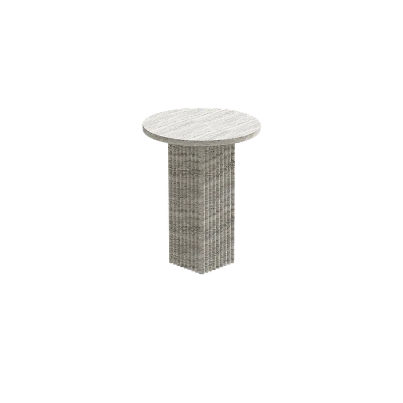 Soho Side Table von NORR11 in Silver Travertine – Produktfoto