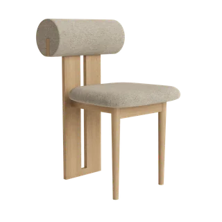 Hippo Chair | Wood van NORR11 in Natural Oak, Barnum 003 – productfoto 2 van 2