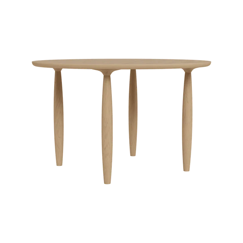 Oku Dining Table Round by NORR11 in Natural Oak – product photo