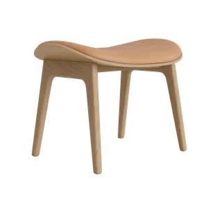 Elephant Ottoman by NORR11 in Natural Oak, Front – Dunes Camel 21004 – product photo 2 of 2
