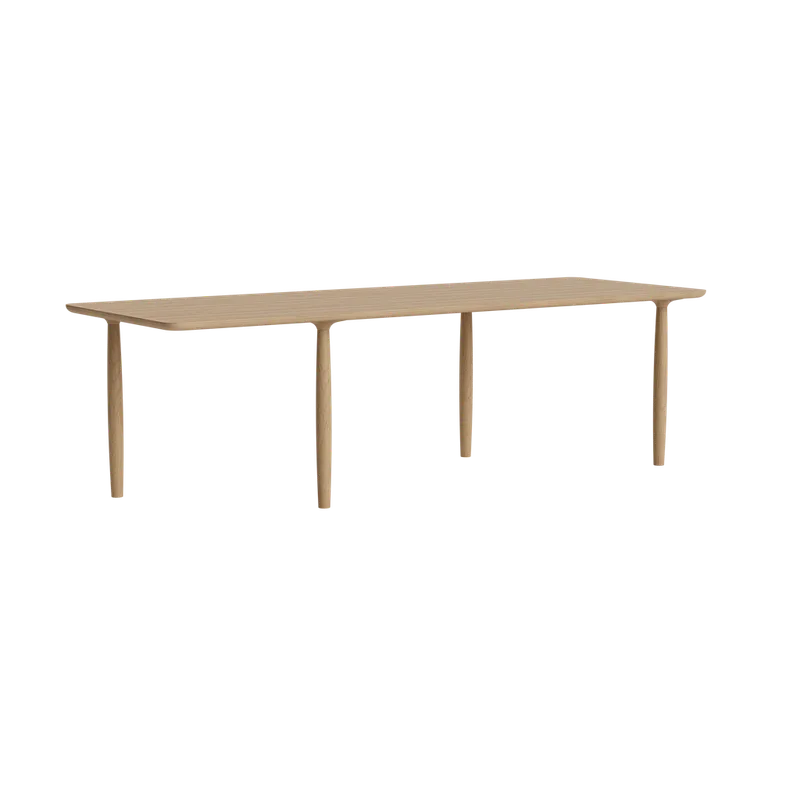 Oku Dining Table Rect. by NORR11 in 250 cm, Natural Oak – product photo