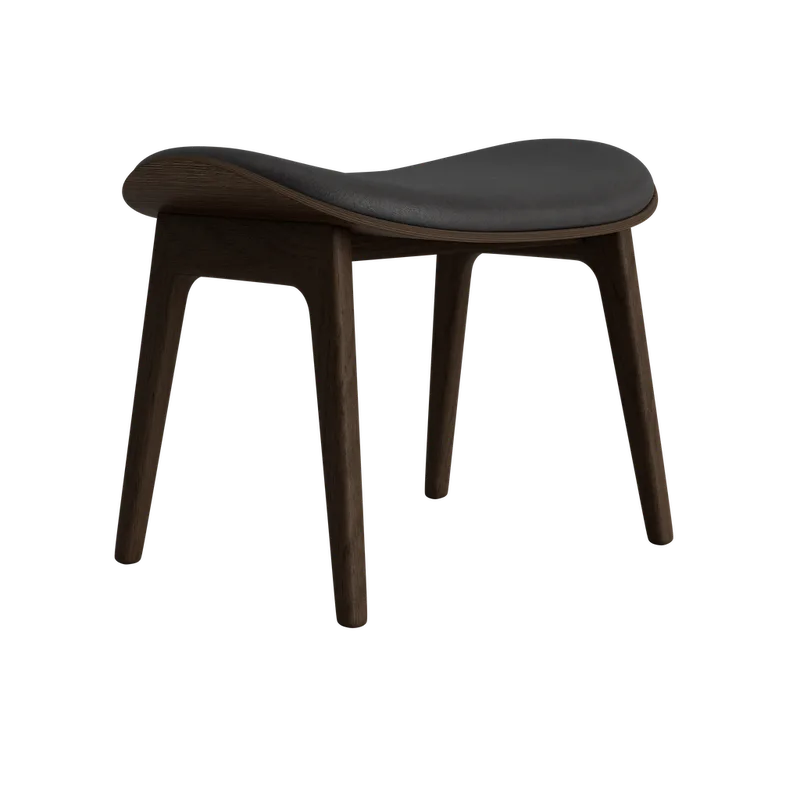 Elephant Ottoman von NORR11 in Dark Smoked Oak, Front – Dunes Anthracite 21003 – Produktfoto 2 von 2