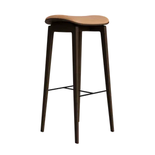 NY11 Counter & Bar w/o Backrest van NORR11 in Dark Smoked Oak, Dunes Camel 21004, H75 – productfoto 2 van 2