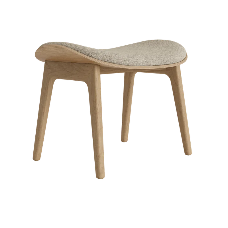 Elephant Ottoman by NORR11 in Natural Oak, Front – Barnum 003 – product photo 2 of 2