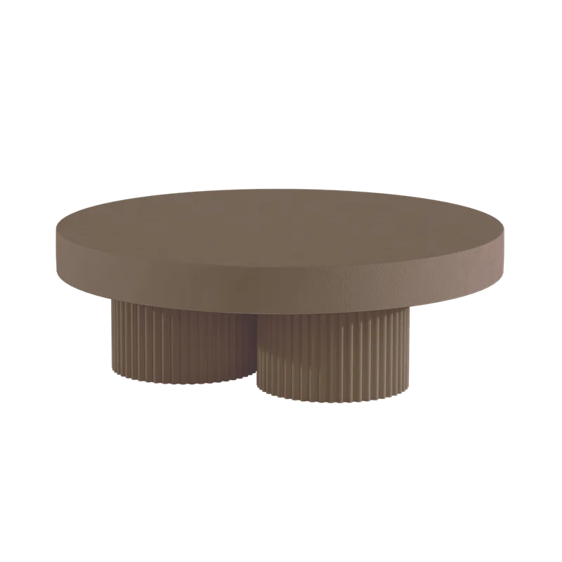 Gear Round Coffee Table | Ø 120 cm van NORR11 in Clay – productfoto