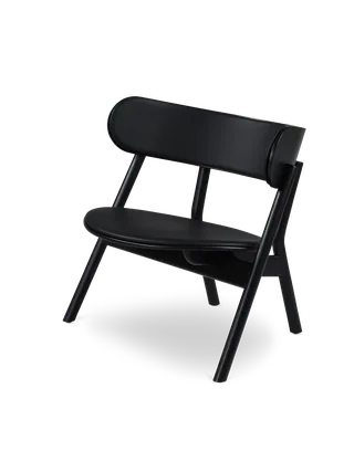 Oaki loungestol by Northern in Svartlakkert eik (polstret sete og rygg) – product photo 2 of 2