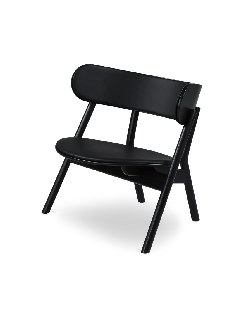 Oaki loungestol by Northern in Svartlakkert eik (polstret sete og rygg) – product photo 2 of 2