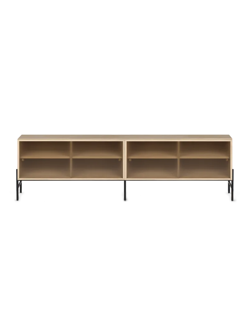Hifive glass oppbevaringssystem von Northern in Light oiled oak, Lave bein, 200 cm – Produktfoto