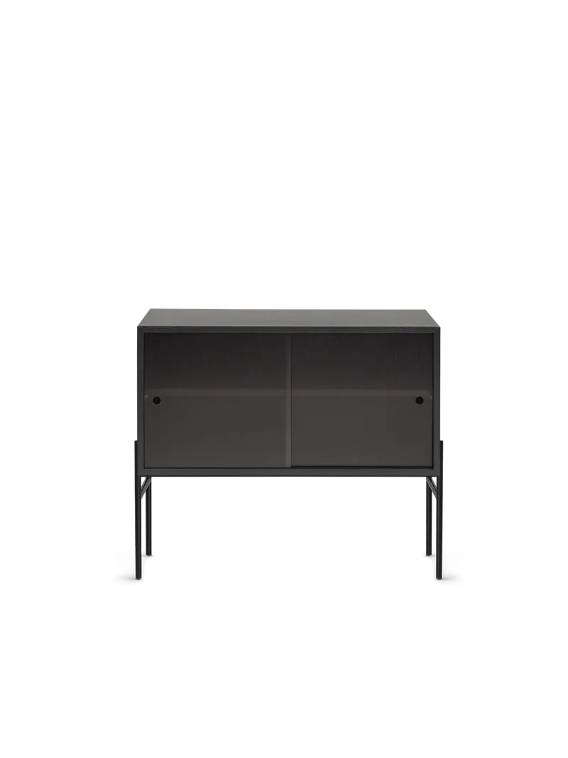 Hifive glass oppbevaringssystem von Northern in Black painted oak, Høye ben, 75 cm – Produktfoto