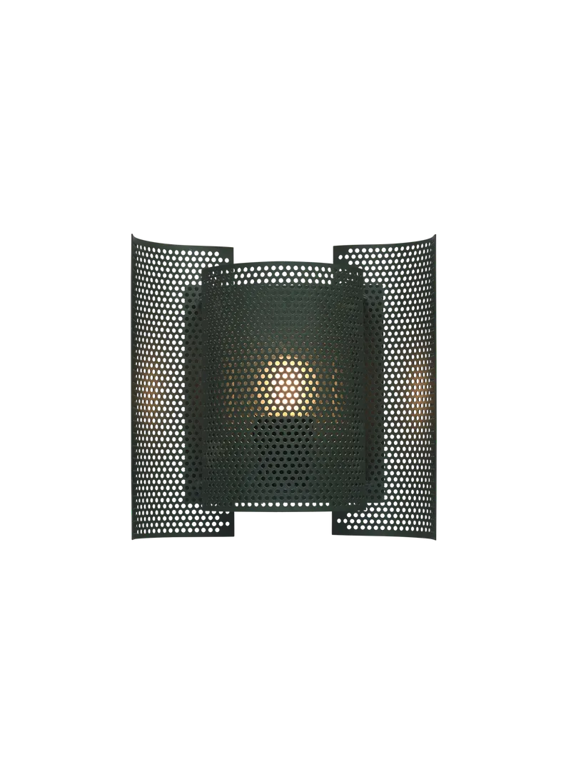 Butterfly perforert vegglampe van Northern in Dark green – productfoto