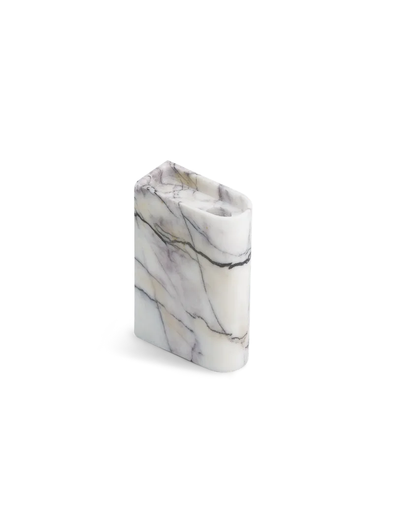 Monolith lysestake by Northern in Middels, Blandet hvit marmor – product photo