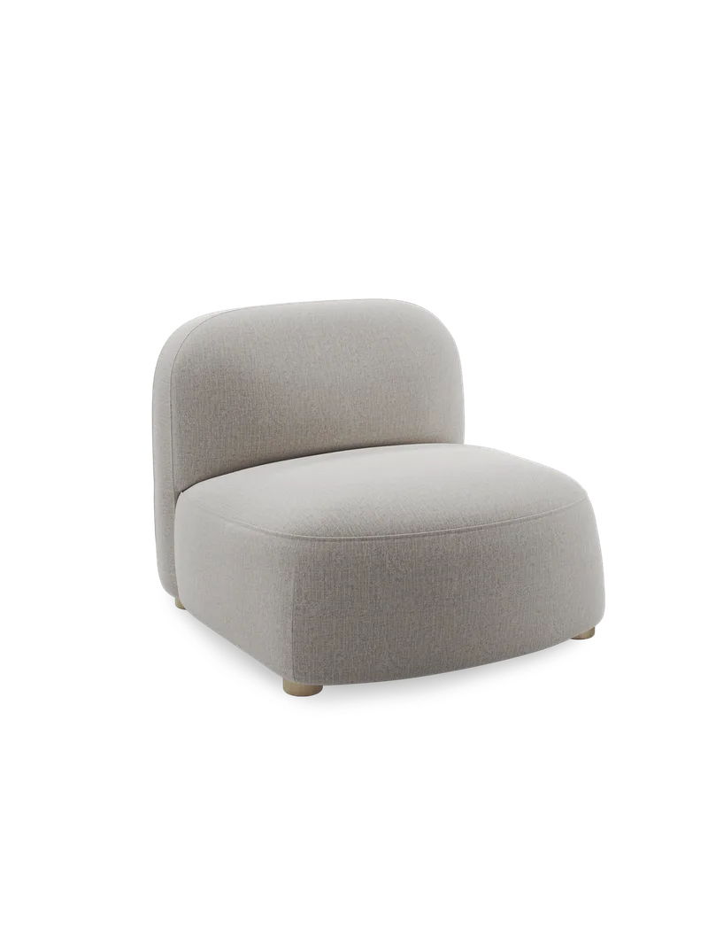 Gem loungestol by Northern in Warm light grey (Brusvik 02) – product photo