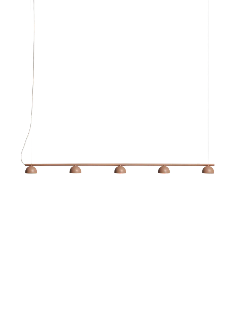 Blush rail 5 pendellampe by Northern in Warm beige – product photo