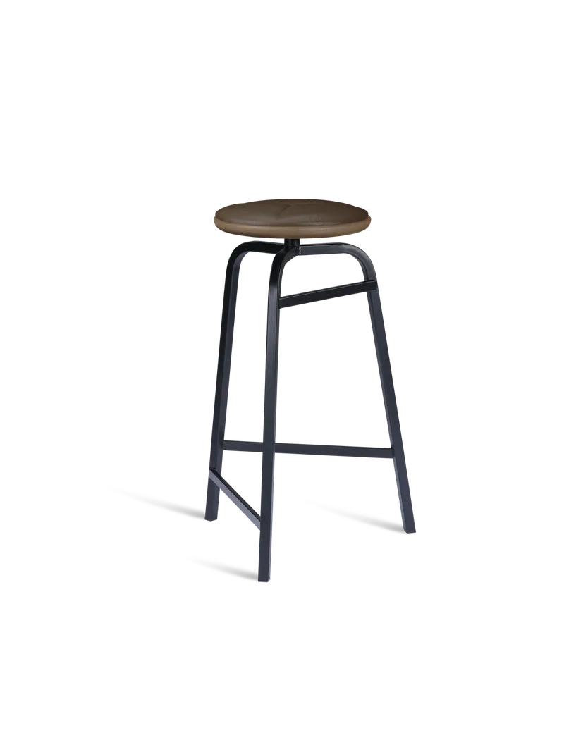 Treble barkrakksete von Northern in Smoked oak, Leather seat – Produktfoto