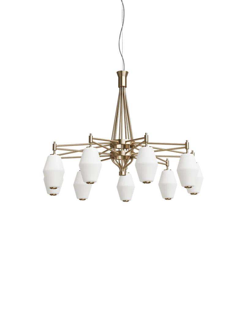 Dahl lysekrone by Northern in Liten, Brass – product photo